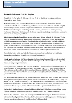 Pressetext Kornlupferfest Offenau 2025